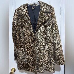 Leopard Print Women's Coat